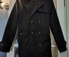 Men's Black Mac Raincoat
