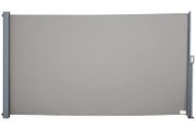 Retractable Side Awning, Garden Privacy Screen Divider, Full Cassette Wind Breaker for Hot Tub, Balcony, Terrace, Pool, 300 x 160 cm, Grey