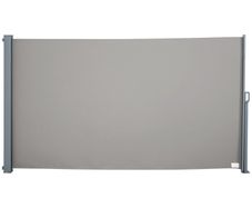 Retractable Side Awning, Garden Privacy Screen Divider, Full Cassette Wind Breaker for Hot Tub, Balcony, Terrace, Pool, 300 x 160 cm, Grey