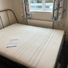 IKEA Korparsal metal-frame double bed