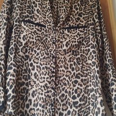 Zara animal print blouse