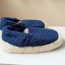 Man Irish wool slippers  by  "Sheep by the Sea"  size 10.5 - 11 Image 2