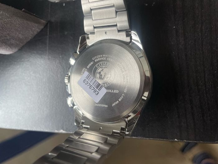 Citizen Men Chronograph Watch Stainless Steel Boxed Excellent Condition
