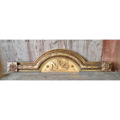 Heavy Brass Door Number Plate No. 4 KAS1070