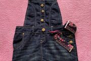 Brand new Denim Jeans Dungaree Dress  with tags Size 9 - 10 years