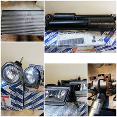 Fiat radiator, steering, fog lights, shocks