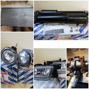Fiat radiator, steering, fog lights, shocks