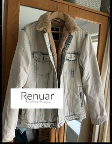 Renaur Sherpa trucker lined denim jacket