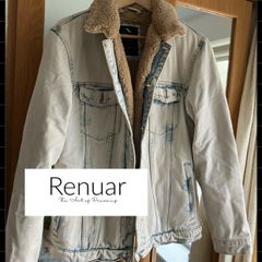 Renaur Sherpa trucker lined denim jacket
