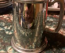 Pewter shell tankard free postage