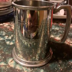 Pewter shell tankard free postage