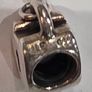 Pandora Heart & Key 14ct solid Gold & Silver Charm Image 3