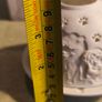 Nordic Lights porcelain tea light holder dome featuring a cat or dog theme. Image 3