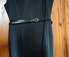F&F Graphite Grey Shift Dress with Belt Size UK 14
