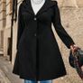 Black Coat size 20 + matching gloves, hats & scarves available Image 6