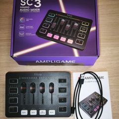 FIFINE AmpliGame SC3 Gaming Audio Mixer with RGB
