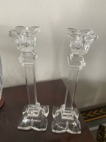 Crystal Candlestick Set