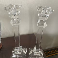 Crystal Candlestick Set