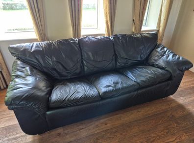 3 seater leather sofa