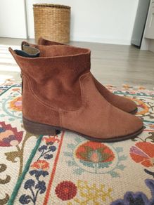 Schutz Suede Ankle Boots Size Uk 6 (eu 39)
