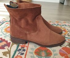 Schutz Suede Ankle Boots Size Uk 6 (eu 39)