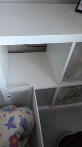 shelving Kallax with boxes (white)