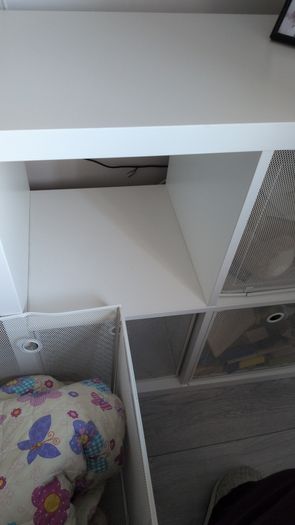 shelving Kallax with boxes (white)