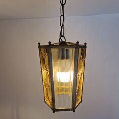 Antigue French Copper lantern ceiling light