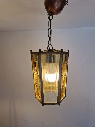 Antigue French Copper lantern ceiling light