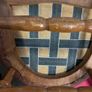 A large Victorian beech armchair. Image 5