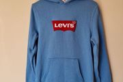 Levis pullover hoodie Size small ptp 20" blue in excellent condition