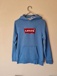 Levis pullover hoodie Size small ptp 20" blue in excellent condition