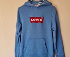 Levis pullover hoodie Size small ptp 20" blue in excellent condition