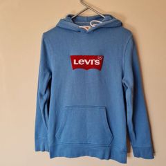 Levis pullover hoodie Size small ptp 20" blue in excellent condition