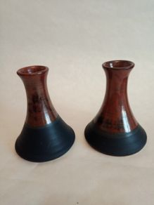 Mary Gleeson Studio Pottery Candle Sticks x 2