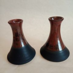 Mary Gleeson Studio Pottery Candle Sticks x 2