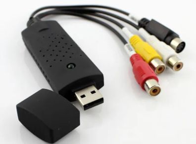 NEW VHS to DVD Converter adapter USB 2.0 to 3 RCA Video TV DVD VHS Capture Phone