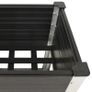 Garden Raised Bed with Shelf 150x50x90 cm WPC Grey Image 3