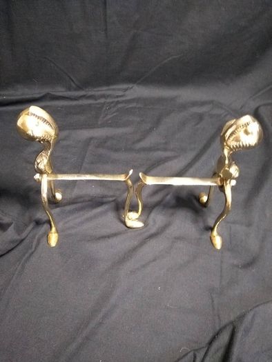 Brass Fireside Dogs