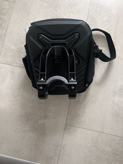 Wild man hard shell scooter bike bag with attachment