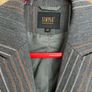 Women's blazers office suit set with trousers grey size L size 14 size 42 Image 5