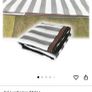 Balcony Safety & Privacy Cover . Striped Fabric with Grommets and Cord Image 4