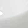 Bathroom Basin with Mixer Tap Ceramic Round White Image 2