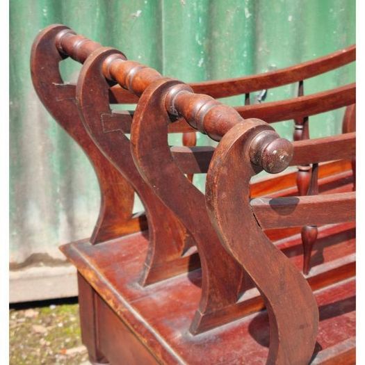 Antique Canterbury Magazine Rack KAS810