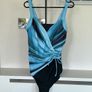 Brand-New Ladies Turquoise & Black Tummy Control Swimsuit. Size UK 16 / EU 44 Image 3