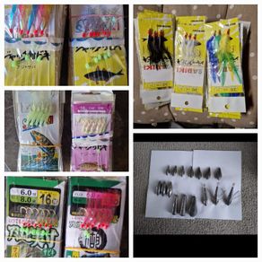 Feathers and weights for Mackerel