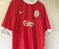 Liverpool Jersey. Official Reebok Mens Home Jersey Season 1998-2000.Original From The Time. Not A Modern Remake.