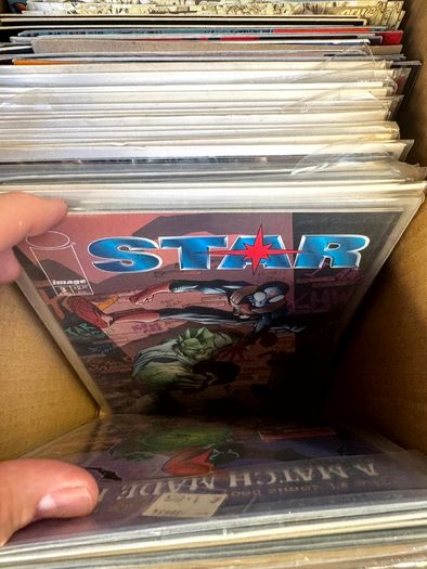 Image & Top Cow Long Comic Box w 320 comics for Sale