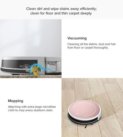 ILIFE V7s Plus Robot Vacuum Cleaner Sweep and Wet Mopping Floors&Carpet Run 120mins Auto Reharge,Appliances,Household Tool Dust