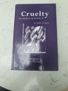 Cruelty  ECHR an analysis of article 3 by John Cooper